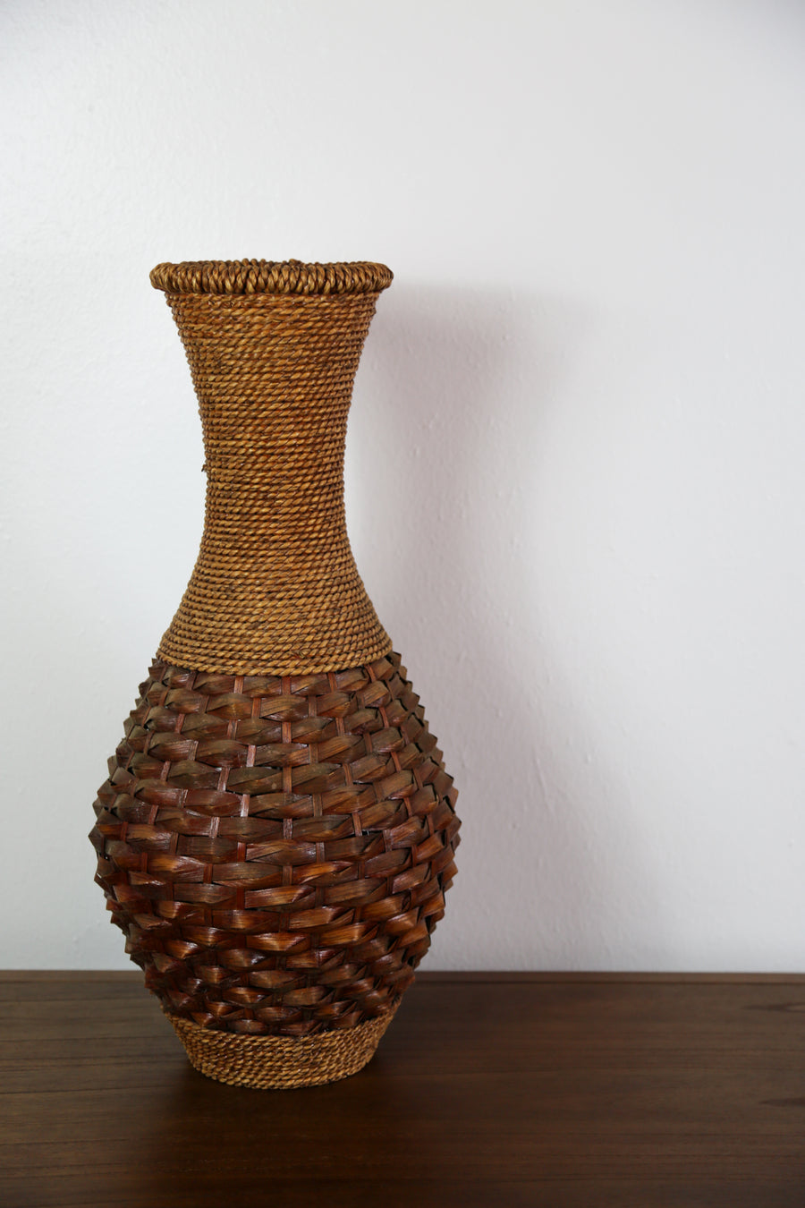 natural woven vase